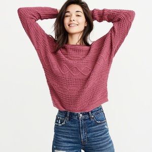 Abercrombie & Fitch Cable Dolman Sweater